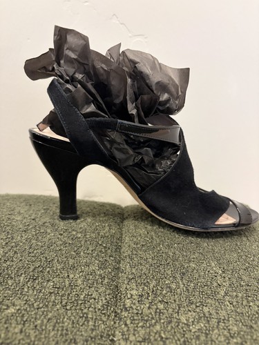 Repetto strappy suede/patent