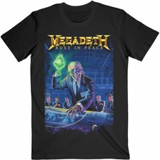 Official Megadeth T Shirt Rust in Peace 30th Anniversary Mens Rock Metal Black
