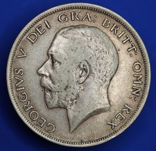 1912 George V 92.5% Silver Half Crown 2/6 coin, RARE DATE        [29205]