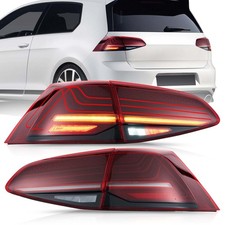 LED Red Tail Lights For VW Golf 7 MK7/ 7.5 2014-2020 Rear Lights W/Sequential