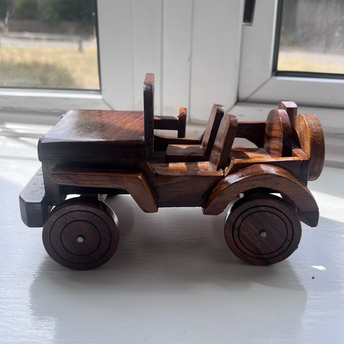 Handmade wooden jeep - wooden,