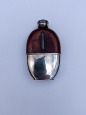 Vintage Glass and leather hip