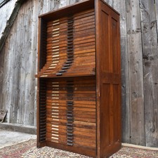 Antique Stephenson Blake Letterpress Printers Type Collector Drawer Tray Cabinet