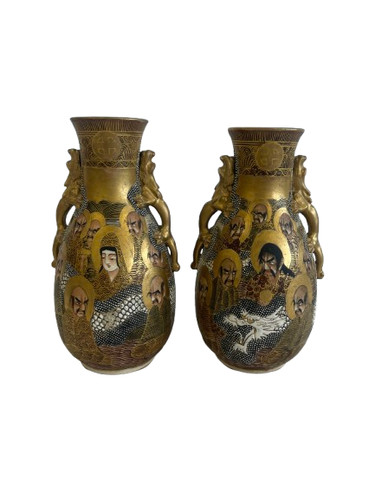 Pair antique japanese - of,