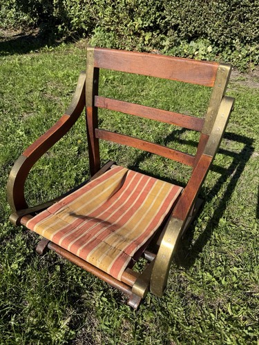 Vintage wooden folding beach - vintage,