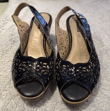 Adesso Black Patent Wedge