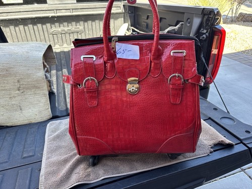 Scarlett red croc leather - scarlett,