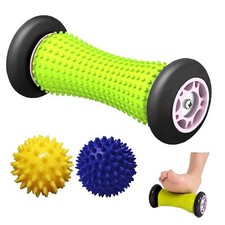 XN8 Foot Massage Roller Heel Muscle Feet Pain Reliver with 2 Spiky Massage Balls