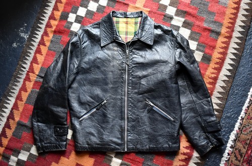 Vtg 50s italian black goatskin - vtg,