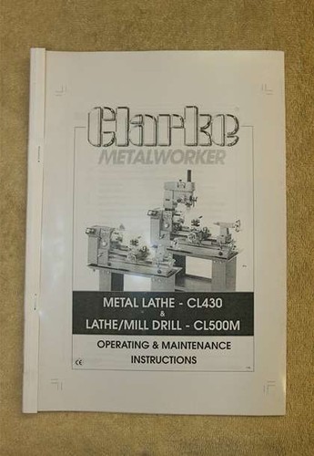 Clarke cl430 cl500m lathe - cl430,