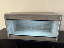 3ft Modern Reptile Vivarium Tank with LED Light Heat lamp Thermostat