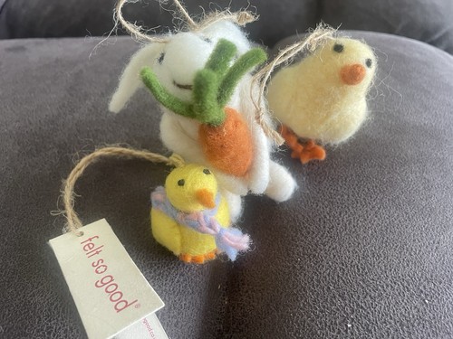 Easter felted hanging - felted,