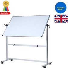 Professional Magnetic Pivoting Whiteboard - Elegant Aluminium Frame, 120x90cm