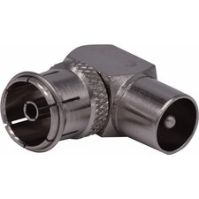 2 X RIGHT ANGLE IEC PUSH MALE