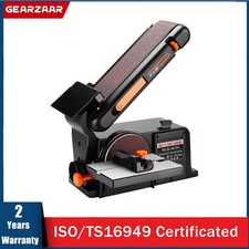 Electric Bench Belt & Disc Sander Linisher Bench Large Table w/ Cast Base 230V