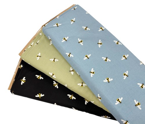 Big bee cotton fabric for - bee,