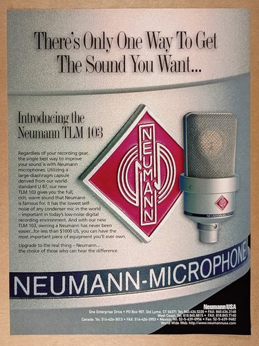 1998 neumann tlm 103 - neumann,