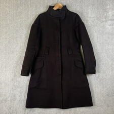 Max Mara Coat Womens Size UK 12 Brown Angora Wool Overcoat Sportmax Chore