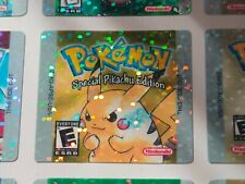 Pokemon: Yellow Special Pikachu Edition - *Holographic* Game Boy Cartridge Label