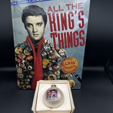 Set Of 2 All the Kings Things Hardback & Ornament Classi  Collection Elvis Stamp
