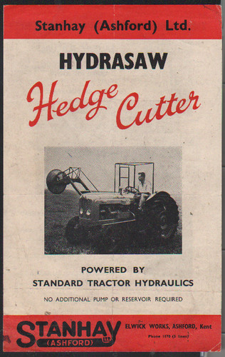 1961 stanhay hydrasaw hedge - "hydrasaw",