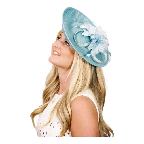 Women flower feather hair hat - hair,