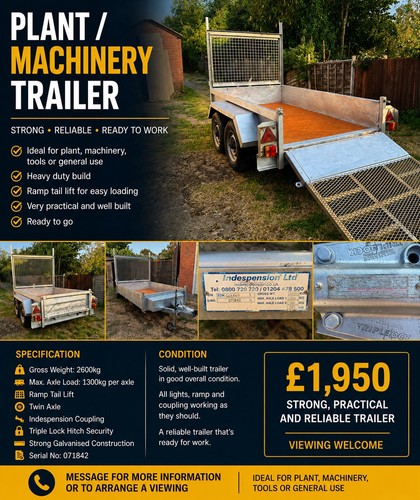 Indespension twin axle plant - twin,