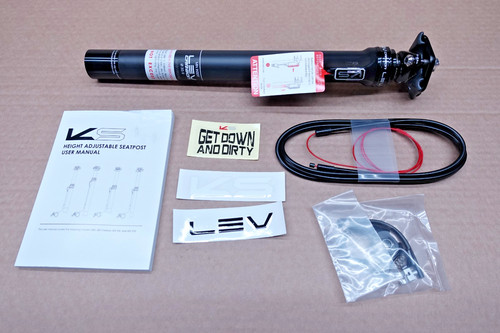 Lev carbon 65mm dropper - carbon,