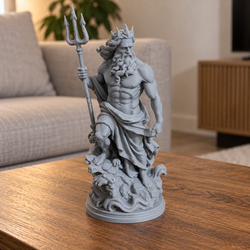 Poseidon greek god statue - greek, sea