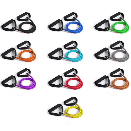 Resistance bands with - bands, handles