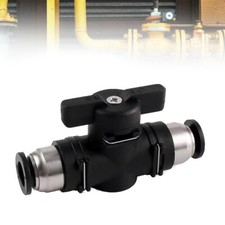 Push Fit Tap Pneumatic Ball Switch Valve Water Fed Pole Window Cleaning Hose 8mm