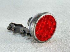 Vintage Bicycle Strut Taillight, Chrome Glass Red Ø 48mm