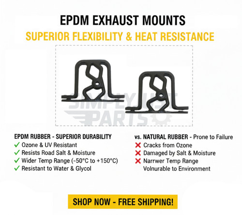 Exhaust hanger rubber - hanger, mount