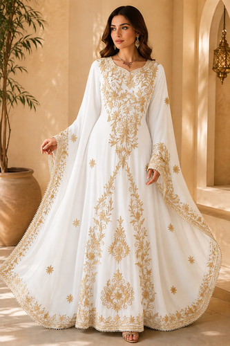 Stylish georgette new moroccan - georgette,