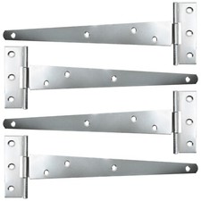 4 LARGE ZINC TEE HINGES