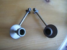 PAIR VICTORIAN BRASS PIANO CANDLE HOLDERS