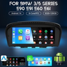 For BMW E60 E61 E90 E91 CCC 8.9'' Car Stereo Apple CarPlay GPS Navi Radio SWC BT
