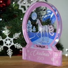 Pink Unicorn Christmas Scene