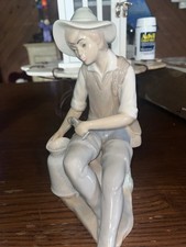 Casades Fisherman Boy Figurine. Made in Spain.