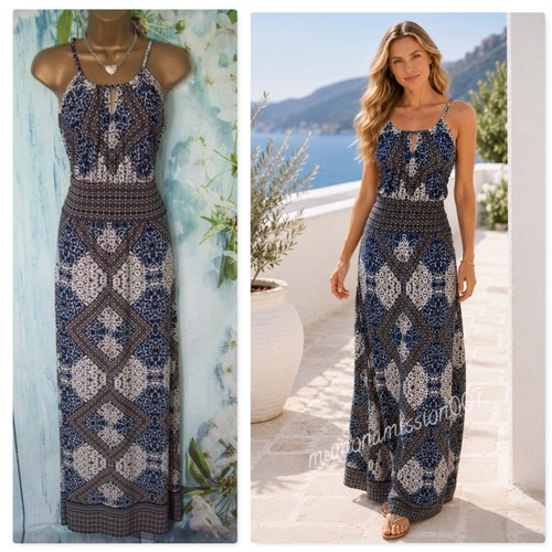 Wallis navy mix maxi dress - wallis,