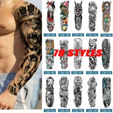 ❀ Large Temporary Fake Tattoo Full Sleeve Leg Arm Waterproof Stickers Men Women