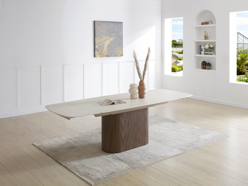 Ginevra dining table walnut - table,