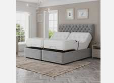 Electric Adjustable Panel Mobility Bed with Matching Headboard And Mattress