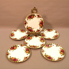 Royal Albert Old Country Roses Tea / Side Plates x 6, 6.25''