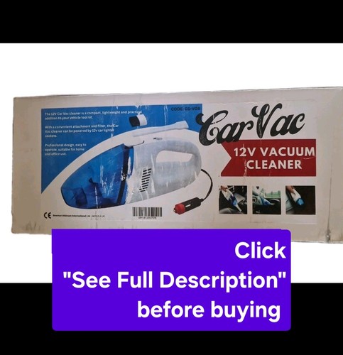 Car valet hoover 12v - car,