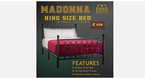 Bed frame 5ft - 5ft, size)