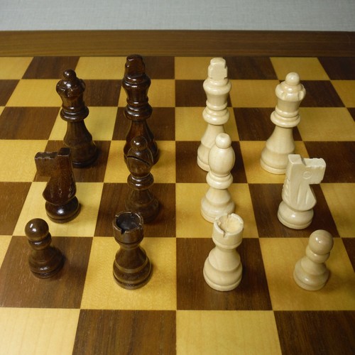 Chess wood pieces set - wood,