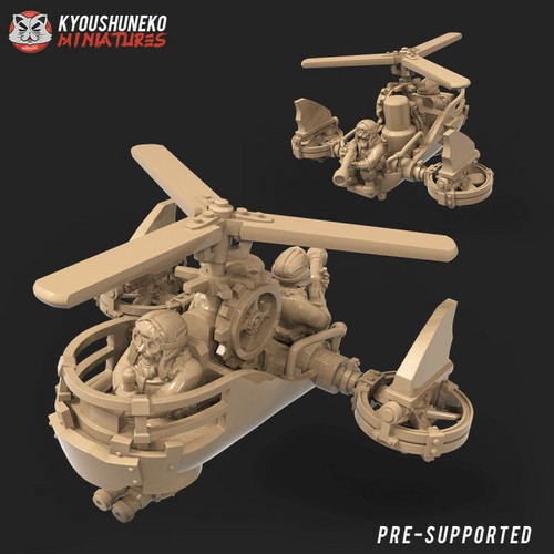 Dwarf steam gyrocopter - dwarf,