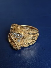 9ct Solid Gold Saddle Ring -