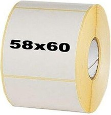 Scale labels - 58mm x 60mm, Works with scales: CAS/Dibal/Bizerba/Avery Berkel